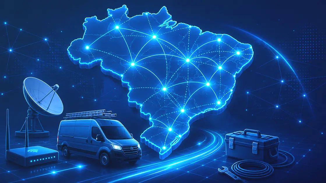 Ilustração de atuação técnica nacional no Brasil